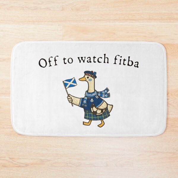 Item preview, Off To Watch Fitba Scottish Supporter Duck Kilt Football Fan Matches Tee designed and sold by Serene woods.