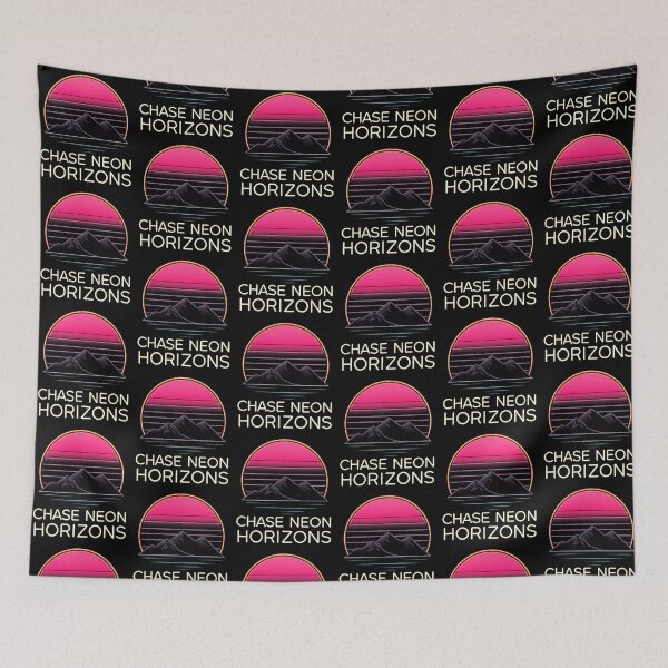 Item preview, Cool Synthwave Birthday Gift for Boyfriend — Chase Neon Horizons Art designed and sold by PixelQ.