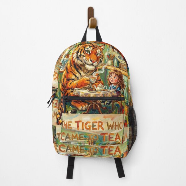 Item preview, An Unexpected Guest – The Tiger Who Came to Tea Fine Art Print designed and sold by Art's Diner.
