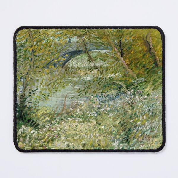 Item preview, River Bank in Springtime by Vincent van Gogh: Post Impressionist Landscape Poster designed and sold by artofuniverse.