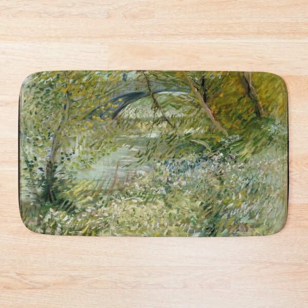 Artikelvorschau, Flussufer im Frühling von Vincent van Gogh: Postimpressionistisches Landschaftsposter entworfen und verkauft von artofuniverse.