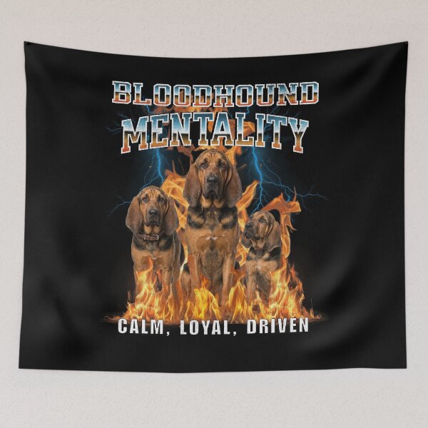 Item preview, Bloodhound Mentality Calm Loyal Driven – Scent Hound Breed Gift designed and sold by HoshisWorld2018.