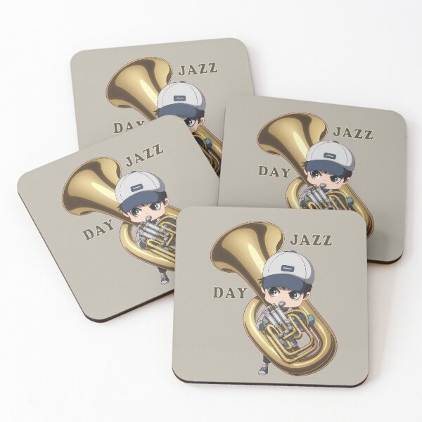 Item preview, Chibi Tuba Boy  - International Jazz Day designed and sold by Art-Arcade6.