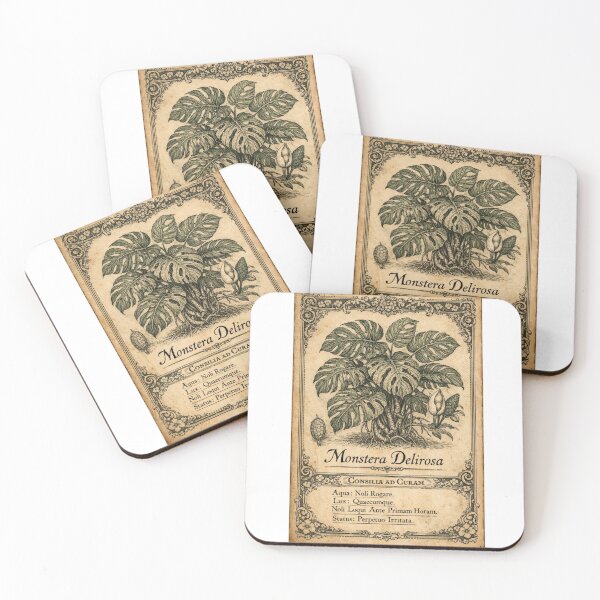 Item preview, Monstera Delirosa Funny Surreal Plant Botanical Burnout Art Gift designed and sold by Print Loft.