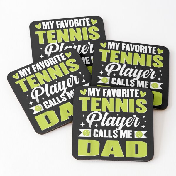 Item preview, My Favorite Tennis Player Calls Me Dad Proud Sports Father Gift Silhouette designed and sold by Taniyah Gomes.