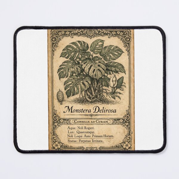 Item preview, Monstera Delirosa Funny Surreal Plant Botanical Burnout Art Gift designed and sold by Print Loft.