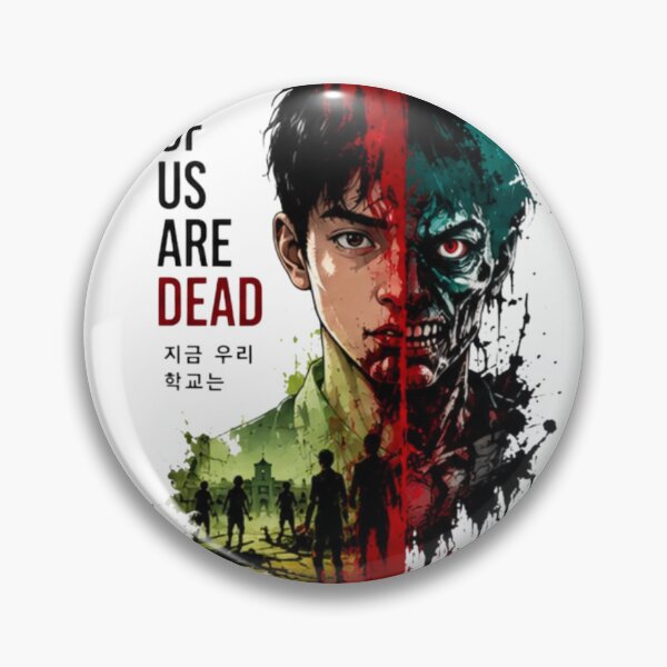 Item preview, All Of Us Are Dead Infected Survivor | Half Human Half Zombie Artwork designed and sold by novaduman.