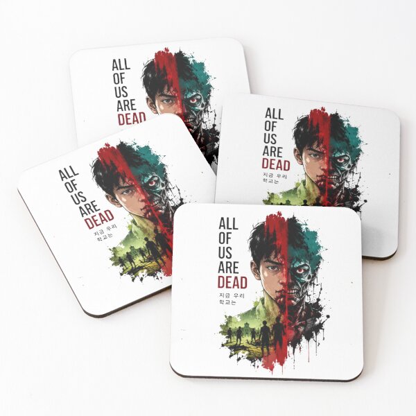 Item preview, All Of Us Are Dead Infected Survivor | Half Human Half Zombie Artwork designed and sold by novaduman.