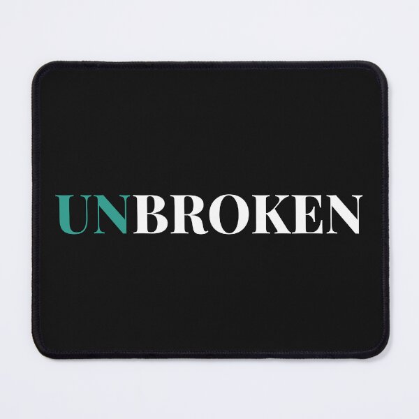 Item preview, Unbroken – Minimalist Resilience Typography Art designed and sold by QCena.