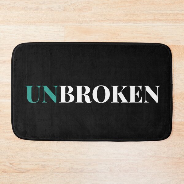 Item preview, Unbroken – Minimalist Resilience Typography Art designed and sold by QCena.