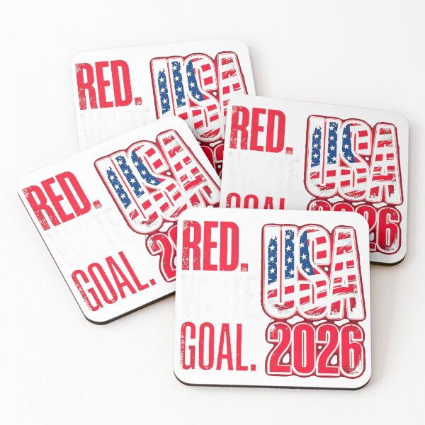 Item preview, RED. WHITE. GOAL. Football Soccer World Cup USA 2026 Classic T-Shirt designed and sold by DArtfulStudio.