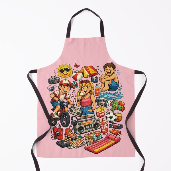Item preview, 80s Children's Summer Nostalgia Collage with Boombox designed and sold by World-of-Magic.