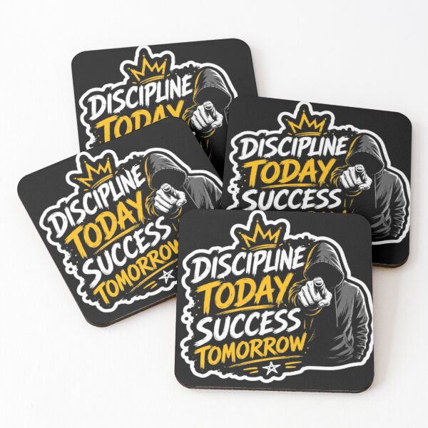 Item preview, Discipline Today Success Tomorrow Motivational Gym T-Shirt | Self Improvement Quote designed and sold by SimranChhina.