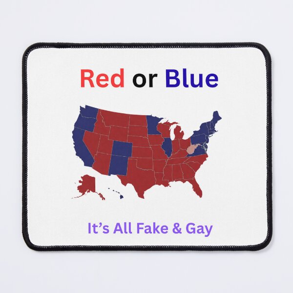 Item preview, Red or Blue designed and sold by RocknRollTrivia.