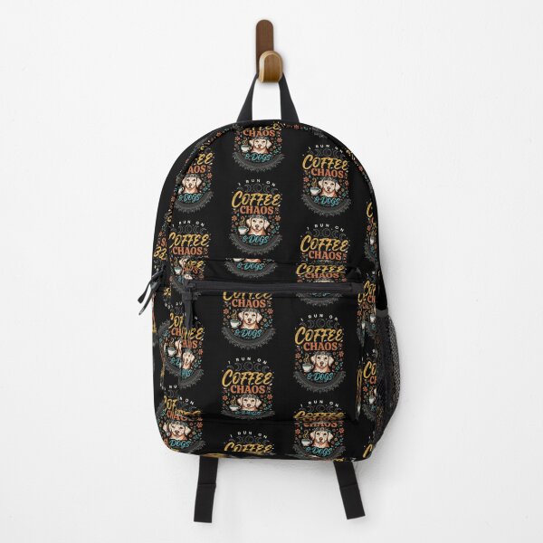 Item preview, I Run On Coffee, Chaos And Dogs Funny Dog Dad and Coffee Addict designed and sold by Redgiant87x.