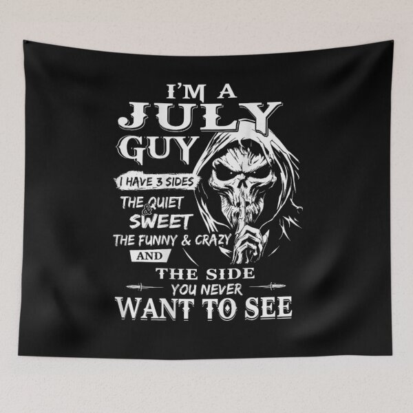 Item preview, July Guy Three Sides Quiet Sweet Funny Crazy Grim Reaper Birthday Design designed and sold by Taniyah Gomes.