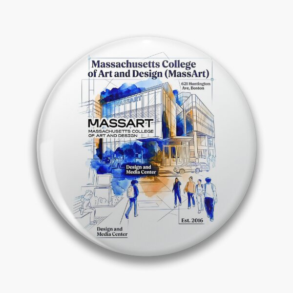 Item preview, MassArt Design Media Center Architectural Blueprint Sketch designed and sold by EvergreenPark - Tee Studio.