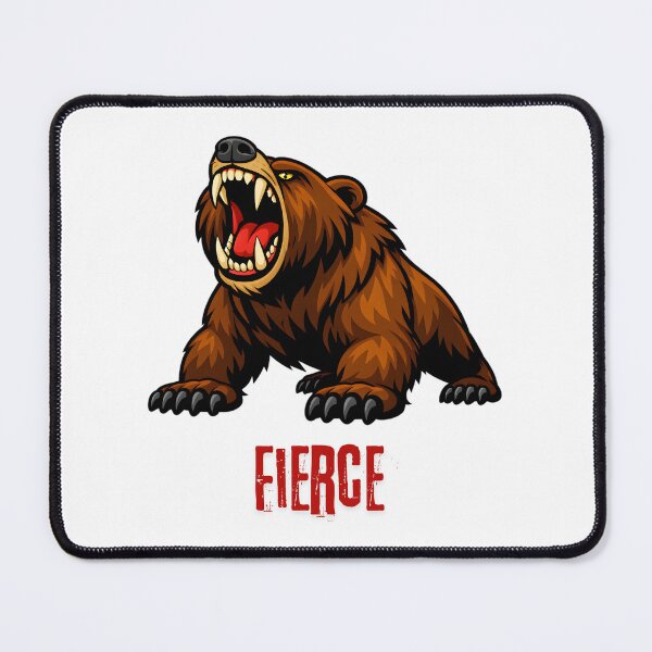 Item preview, Fierce Roaring Grizzly Bear Sticker and T-Shirt designed and sold by ROARSOME DESiGNS.