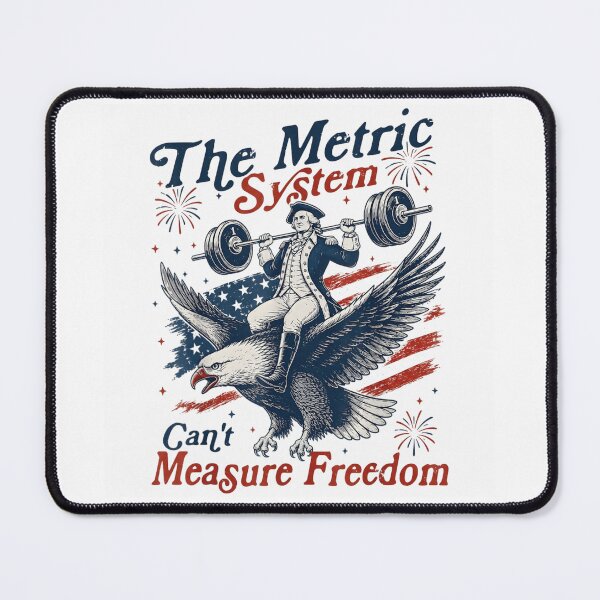 Item preview, The Metric System Cant Measure Freedom George Washington Riding Eagle Heavy Weightlifting designed and sold by Taniyah Gomes.