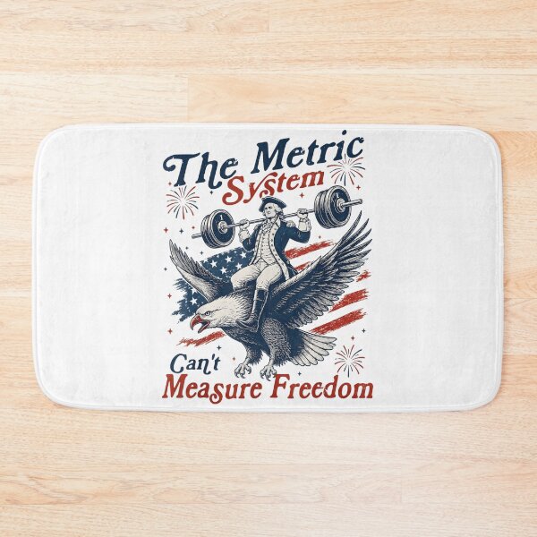 Item preview, The Metric System Cant Measure Freedom George Washington Riding Eagle Heavy Weightlifting designed and sold by Taniyah Gomes.