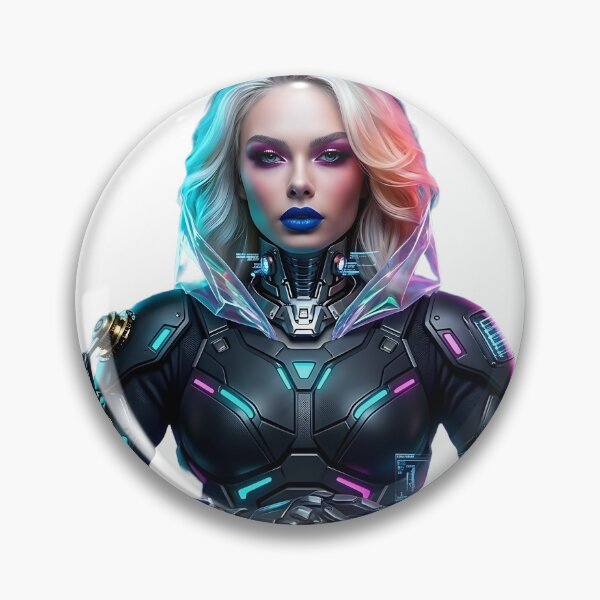 Item preview, Cyberpunk Neon Android Queen designed and sold by ToxicInkArt.