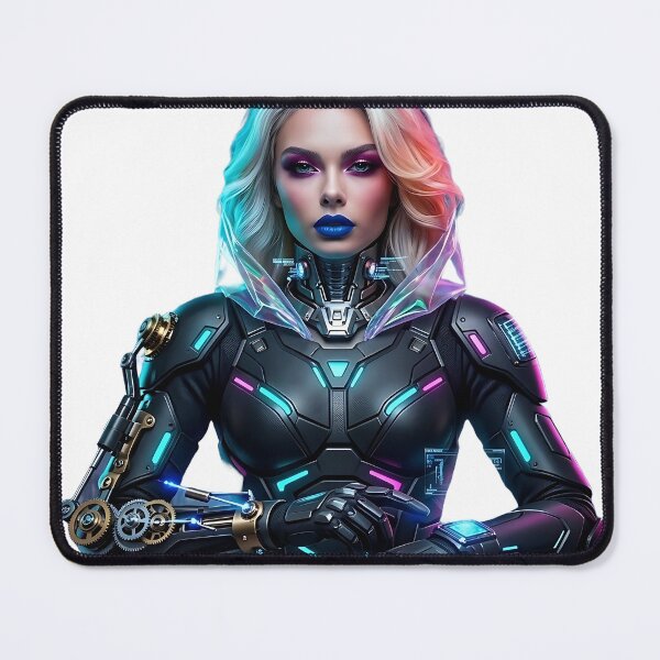 Item preview, Cyberpunk Neon Android Queen designed and sold by ToxicInkArt.