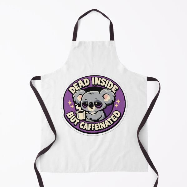 Item preview, Cute Koala Dead Inside But Caffeinated Retro Purple Sticker designed and sold by MIROUZ2000.
