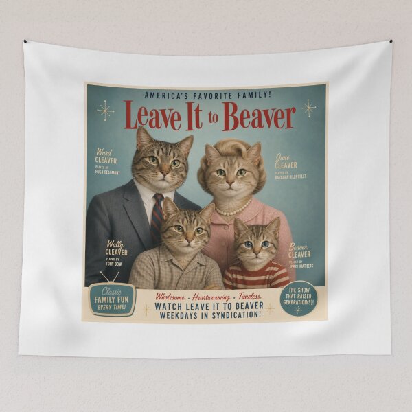 Item preview,   EVERMORE966 - FAN ART-LEAVE IT TO BEAVER~ CATS! -1-  FAMILY FUN-SAINT JOSEPH, MICHIGAN U.S.A. designed and sold by V3GFX.