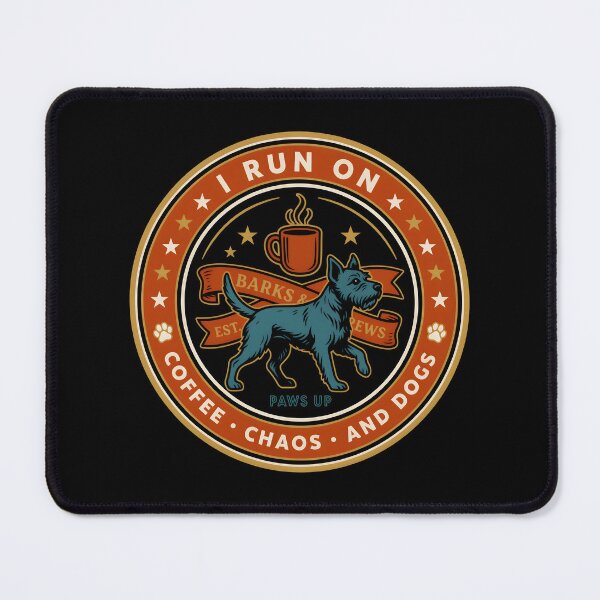 Item preview, I Run On Coffee, Chaos And Dogs - Dog Owner Humor designed and sold by Redgiant87x.