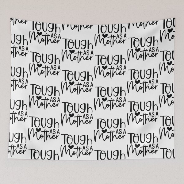 Item preview, Tough As A Mother - Cute Mothers Day Retro Vintage Floral Aesthetic Mom Mommy Wife Family Gift designed and sold by FuzionRaptor.