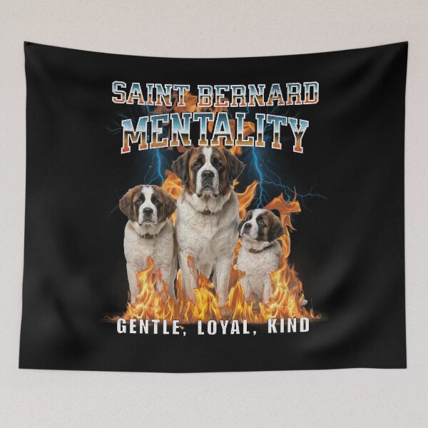 Item preview, Saint Bernard Mentality Gentle Loyal Kind – Classic Rescue Dog Breed Gift designed and sold by HoshisWorld2018.