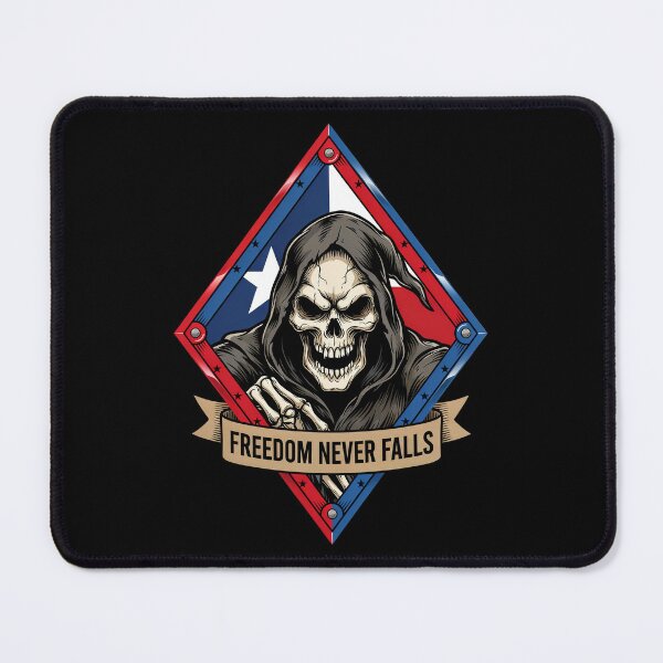 Item preview, Freedom Never Falls Grim Reaper Emblem designed and sold by OldGloryForge.