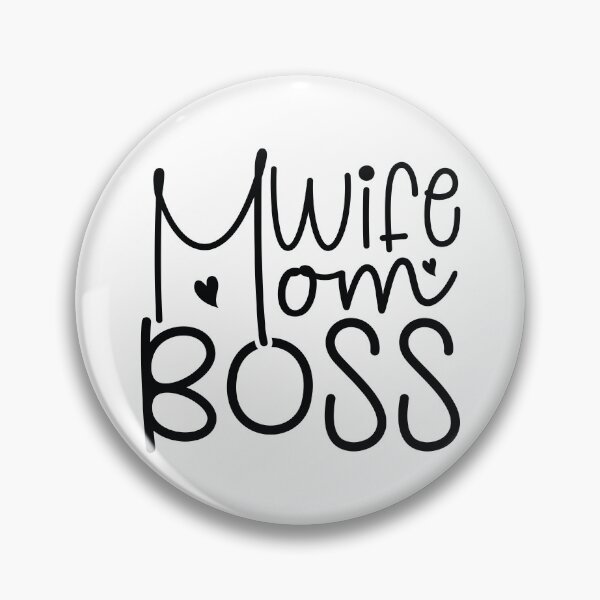 Item preview, Wife Mom Boss - Cute Mothers Day Retro Vintage Floral Aesthetic Mommy Wife Family Grandma Gift designed and sold by FuzionRaptor.