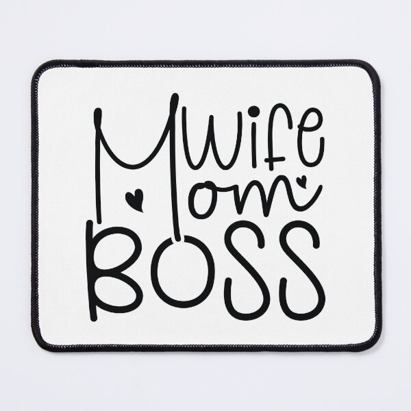 Item preview, Wife Mom Boss - Cute Mothers Day Retro Vintage Floral Aesthetic Mommy Wife Family Grandma Gift designed and sold by FuzionRaptor.