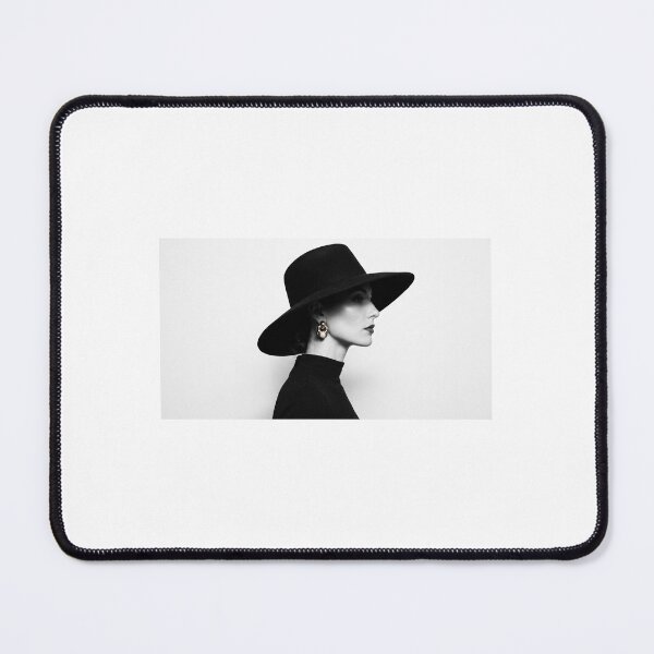 Item preview, Vintage Glamour – Chic Side Profile Portrait with Gold Earring designed and sold by marianka91.