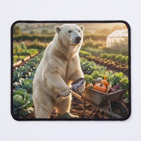 Item preview, Polar Bear Harvests Vegetables for the Market designed and sold by Tridentulus.