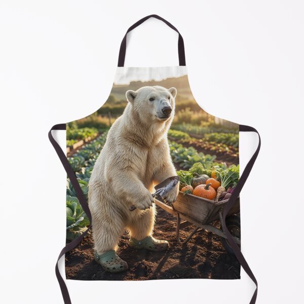 Item preview, Polar Bear Harvests Vegetables for the Market designed and sold by Tridentulus.