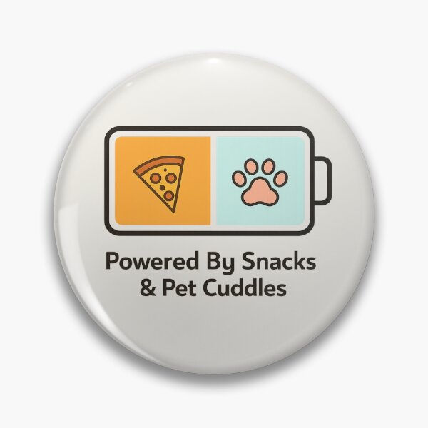 Item preview, Powered By Snacks And Pet Cuddles Funny Design designed and sold by Safe Haven Pets.