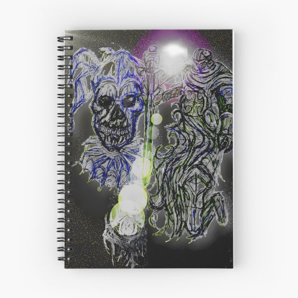 Item preview, Gothic Knight and Evil Jester Fantasy Art designed and sold by lusiaMaraArt.