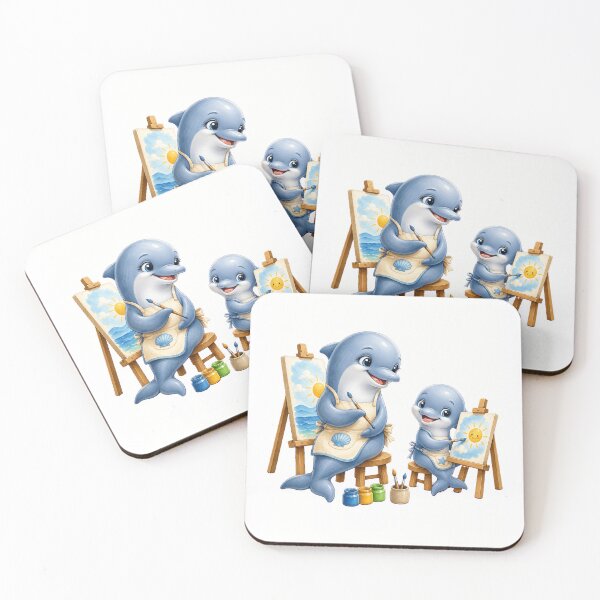 Item preview, Cute Dolphin Painting Lesson Design designed and sold by Passionread.
