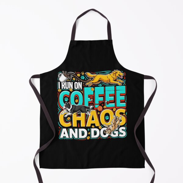 Item preview, I Run On Coffee, Chaos And Dogs Dog Mom Life Funny Coffee Lover designed and sold by Redgiant87x.