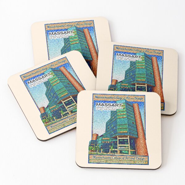 Item preview, Vintage MassArt Tower Building Mosaic Art designed and sold by EvergreenPark - Tee Studio.
