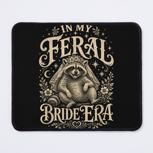 Item preview, In My Feral Bride Era Cottagecore Raccoon Cottagecore Aesthetic Floral Veil designed and sold by LizzyKeiko.