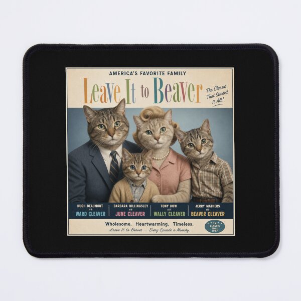 Item preview, EVERMORE966 - FAN ART-LEAVE IT TO BEAVER~ CATS! -2- FAMILY FUN-SAINT JOSEPH, MICHIGAN U.S.A. designed and sold by V3GFX.