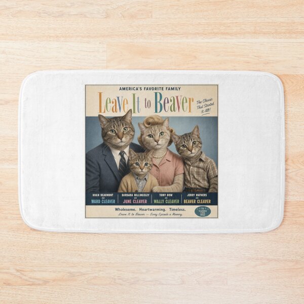 Item preview,   EVERMORE966 - FAN ART-LEAVE IT TO BEAVER~ CATS! -2-  FAMILY FUN-SAINT JOSEPH, MICHIGAN U.S.A. designed and sold by V3GFX.