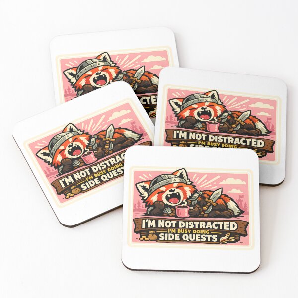 Item preview, Funny Fox Warrior Busy Doing Side Quests Gaming Sticker designed and sold by MIROUZ2000.