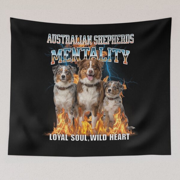 Item preview, Australian Shepherd Mentality Loyal Soul Wild Heart – Energetic Dog Breed Gift designed and sold by HoshisWorld2018.