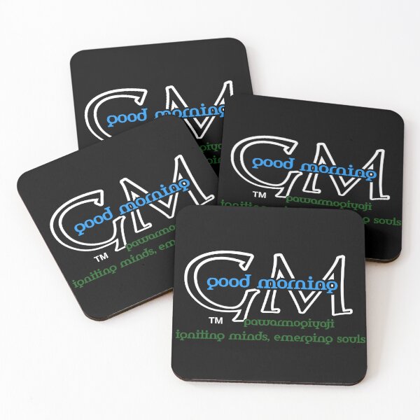 Item preview, Good Morning GM Neon Minimalist Text Art designed and sold by Pawar1999.