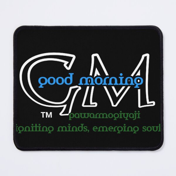 Item preview, Good Morning GM Neon Minimalist Text Art designed and sold by Pawar1999.