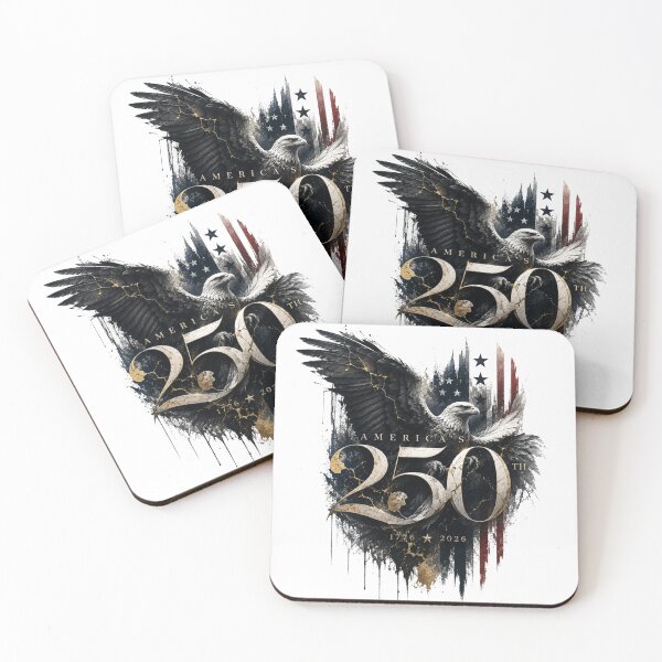 Item preview, Golden 250th Eagle designed and sold by MKThreadsStudio.